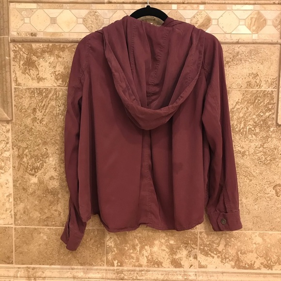 Free People Snap Down Cargo Jacket Removable Hood - Picture 5 of 7